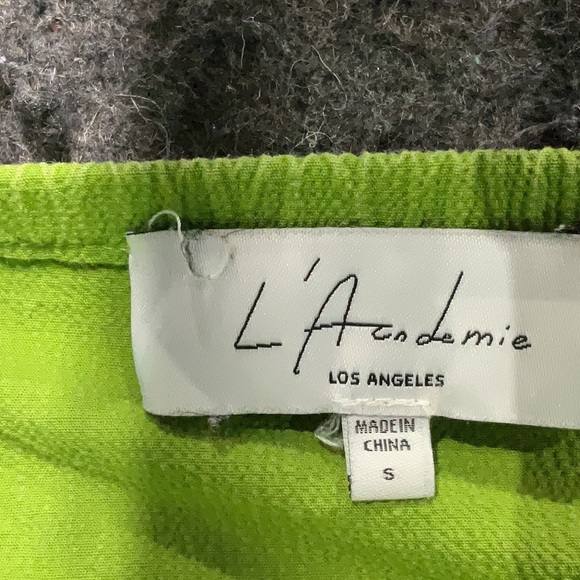 L’Academie Callao Green Off-Shoulder Button Down Front Midi Dress Size Small S - Picture 8 of 11